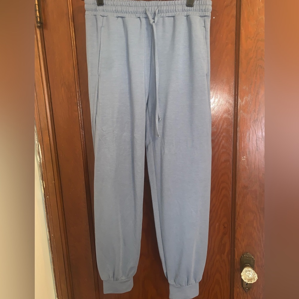 Powder blue banana republic joggers